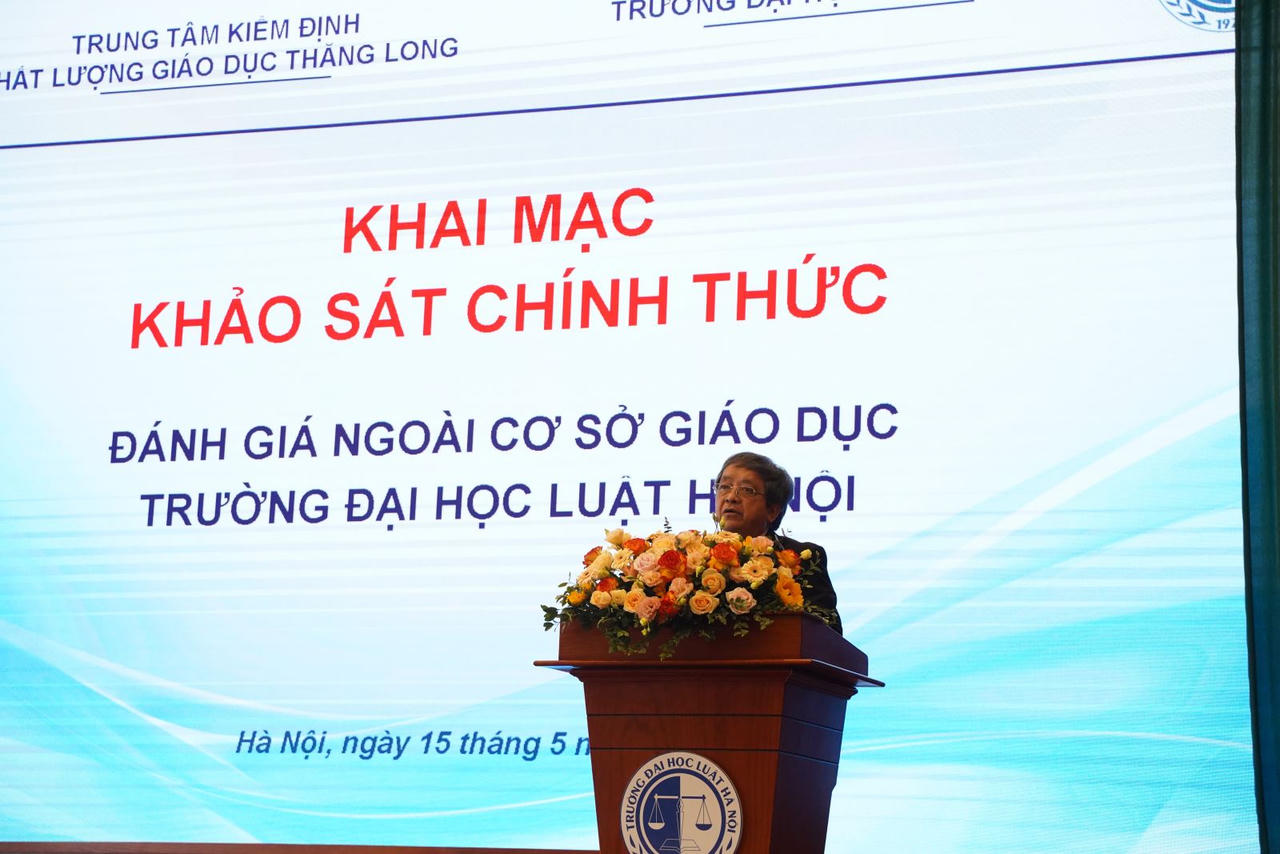 Khai mạc đợt khảo sát chính thức đánh giá ngoài cơ sở giáo dục chu kỳ 3 tại Trường Đại học Luật Hà Nội