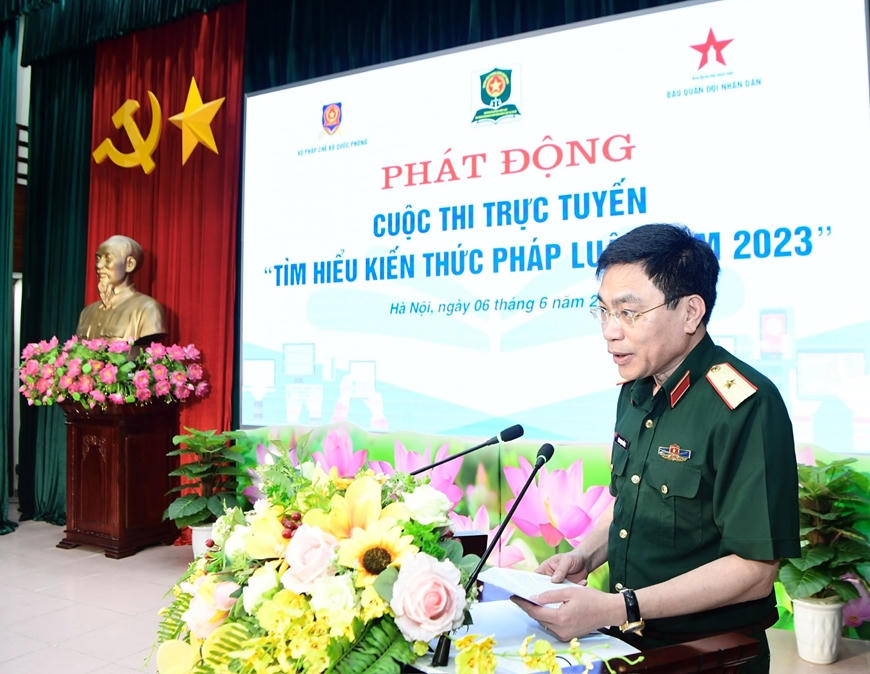 Phát động cuộc thi trực tuyến “Tìm hiểu kiến thức pháp luật năm 2023” trên Báo Quân đội nhân dân