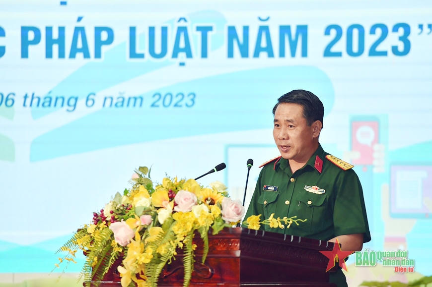 Phát động cuộc thi trực tuyến “Tìm hiểu kiến thức pháp luật năm 2023” trên Báo Quân đội nhân dân