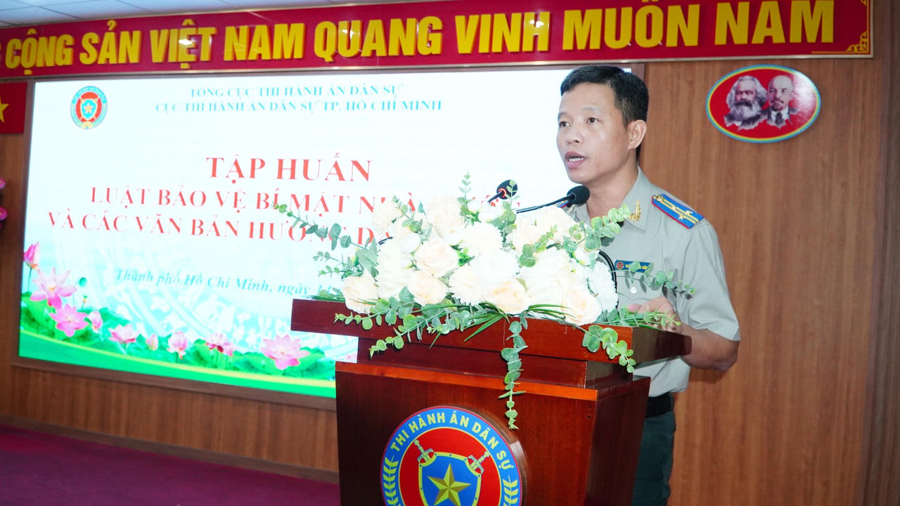 Cục THADS TP. Hồ Chí Minh: Tập huấn Luật Bảo vệ bí mật nhà nước và các văn bản hướng dẫn