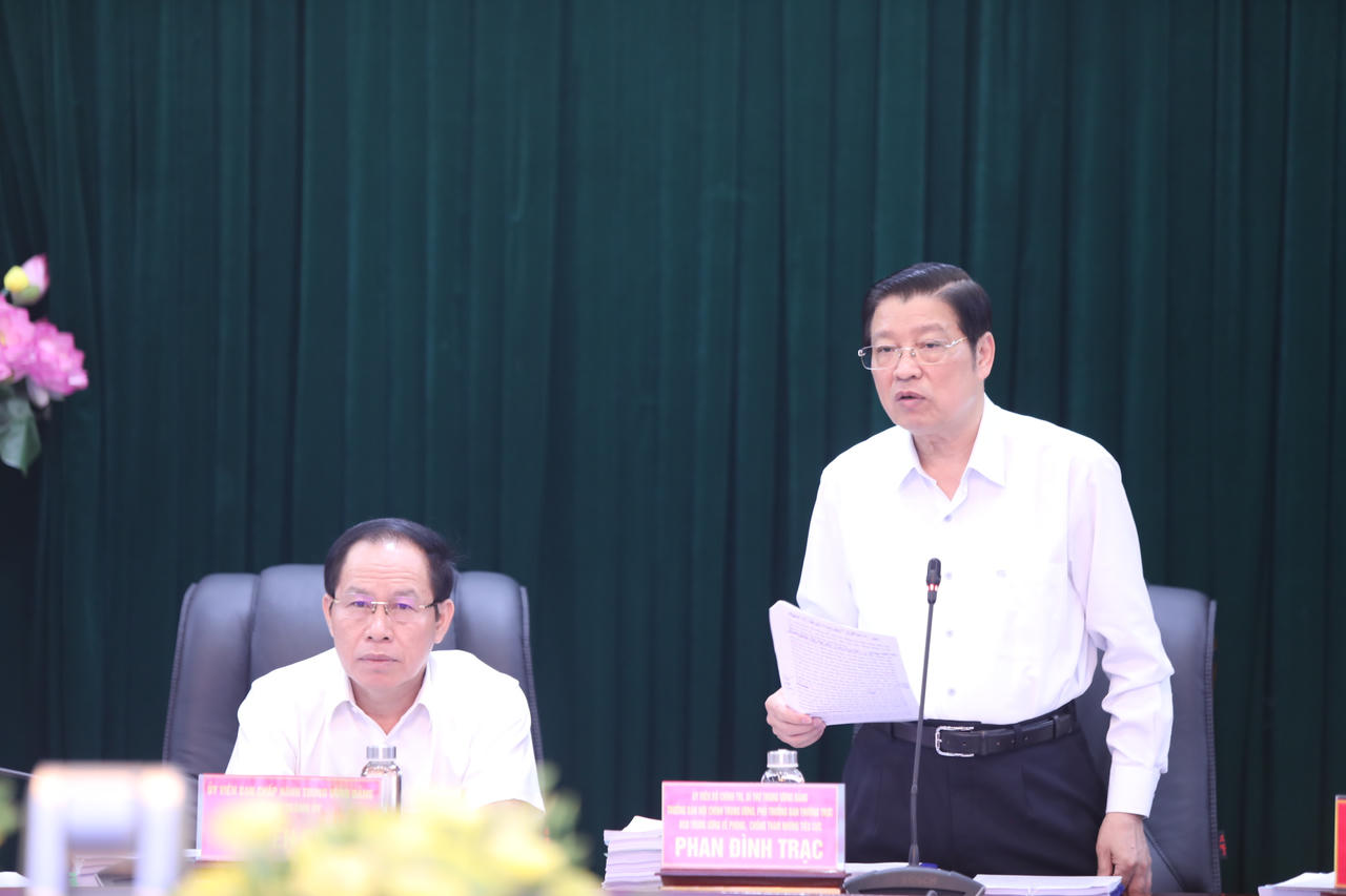 Ban Chỉ đạo Trung ương về phòng, chống tham nhũng, tiêu cực kiểm tra tại Ban Thường vụ Thành ủy Hải Phòng