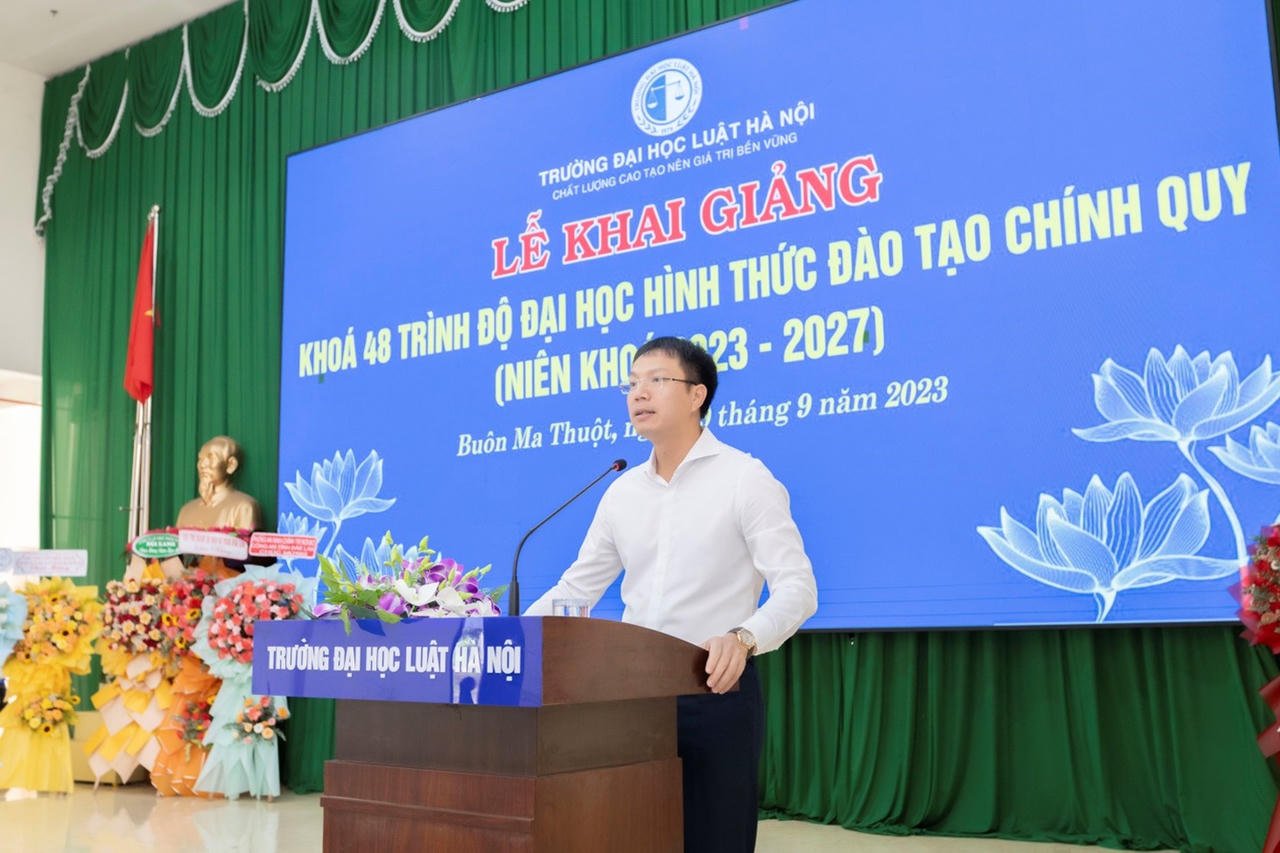 Phân hiệu Trường Đại học Luật Hà Nội tại Đắk Lắk tổ chức Lễ khai giảng Khoá 48