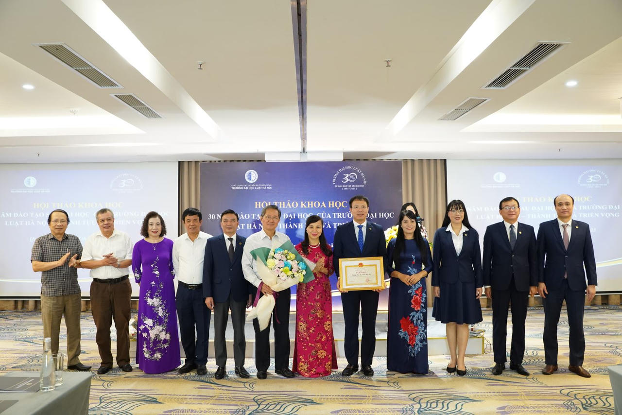 Hội thảo “30 năm đào tạo sau đại học của Trường Đại học Luật Hà Nội – Thành tựu và triển vọng”