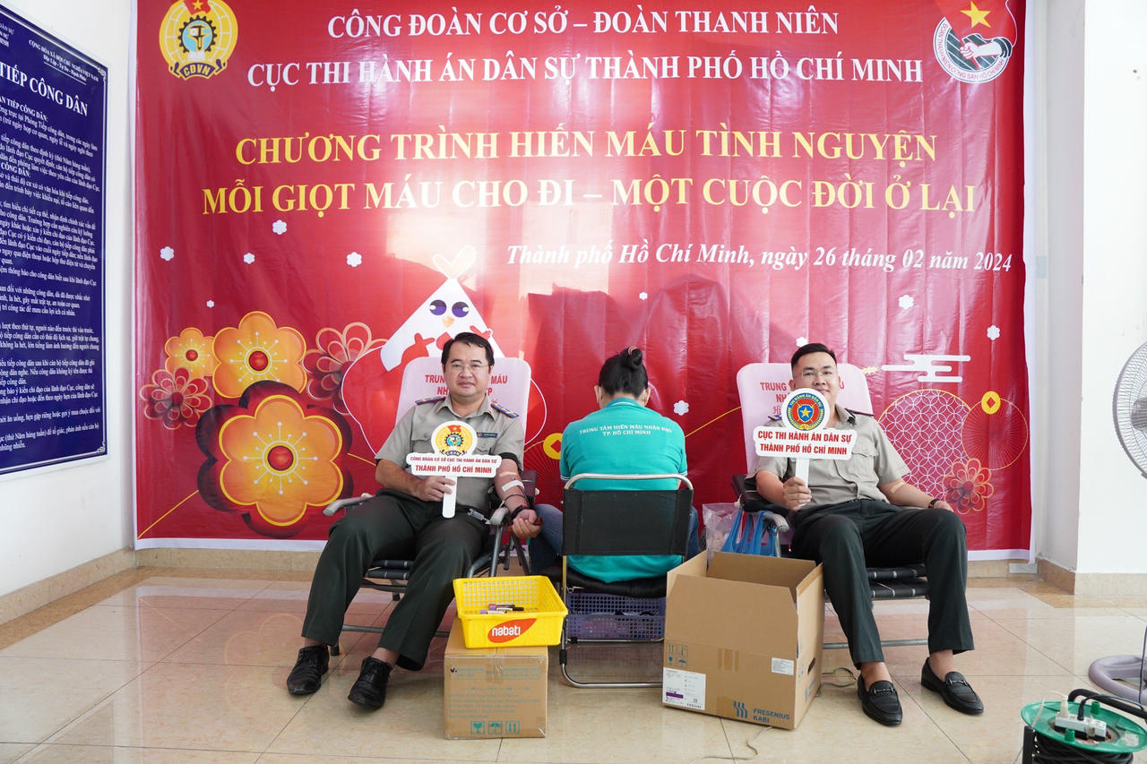 Cục THADS TP.Hồ Chí Minh: Hiến máu tình nguyện “Mỗi giọt máu cho đi - Một cuộc đời ở lại”