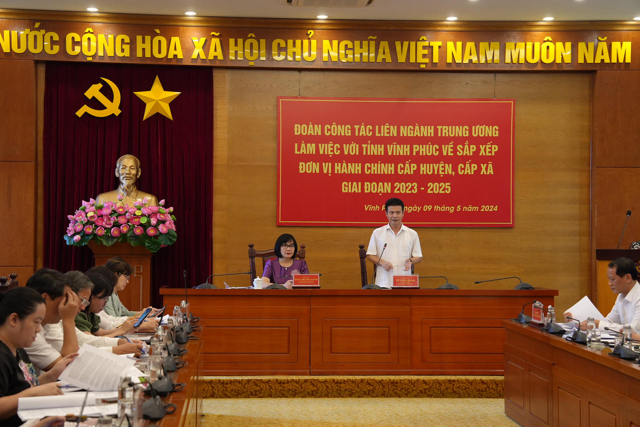 Thứ trưởng Đặng Hoàng Oanh kiểm tra, đôn đốc việc thực hiện sắp xếp đơn vị hành chính tại Phú Thọ, Sơn La, Vĩnh Phúc