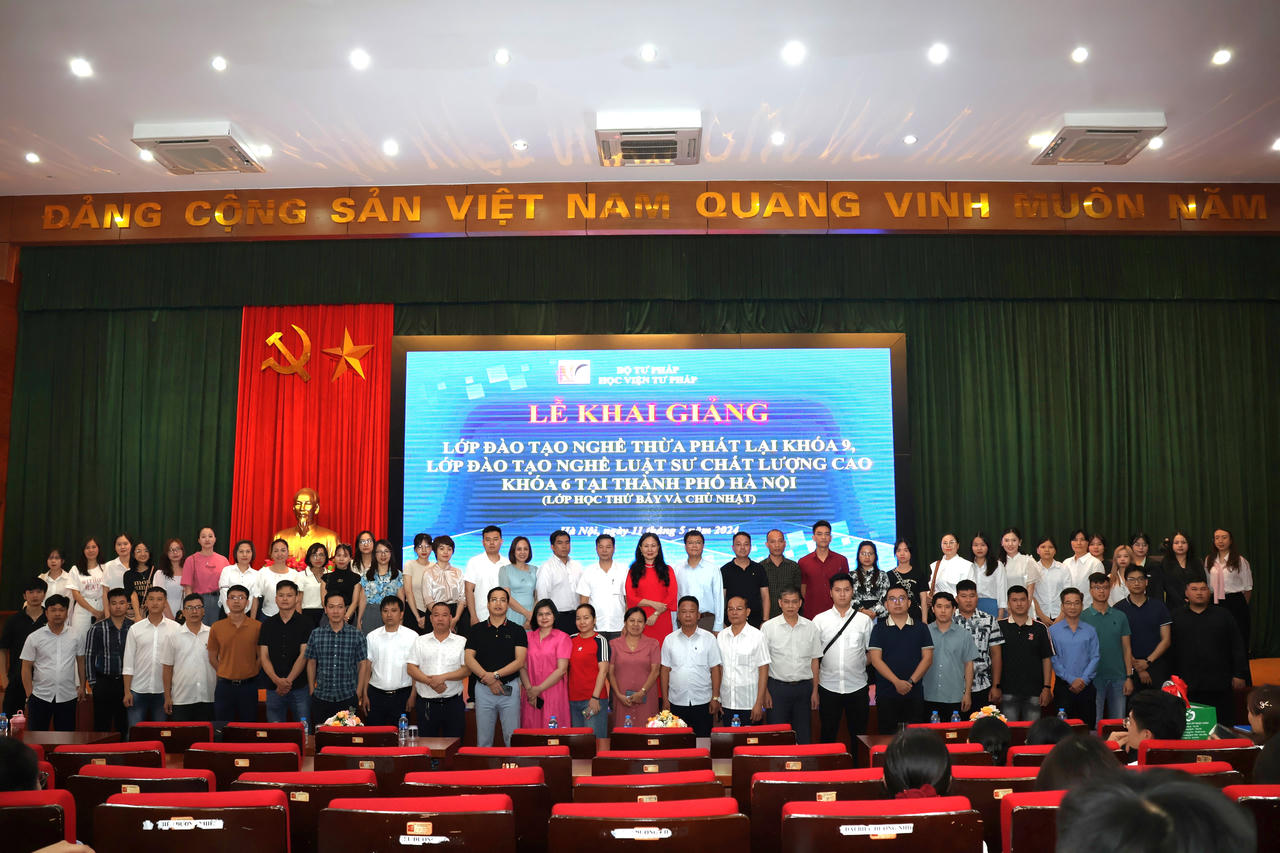 Học viện Tư pháp khai giảng các lớp đào tạo tại Hà Nội