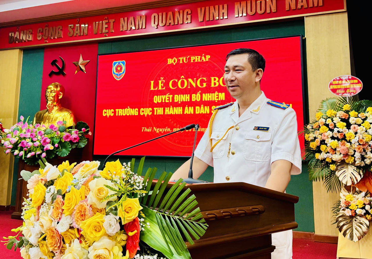 Ông Bùi Huy Toàn làm Cục trưởng Thi hành án dân sự Thái Nguyên