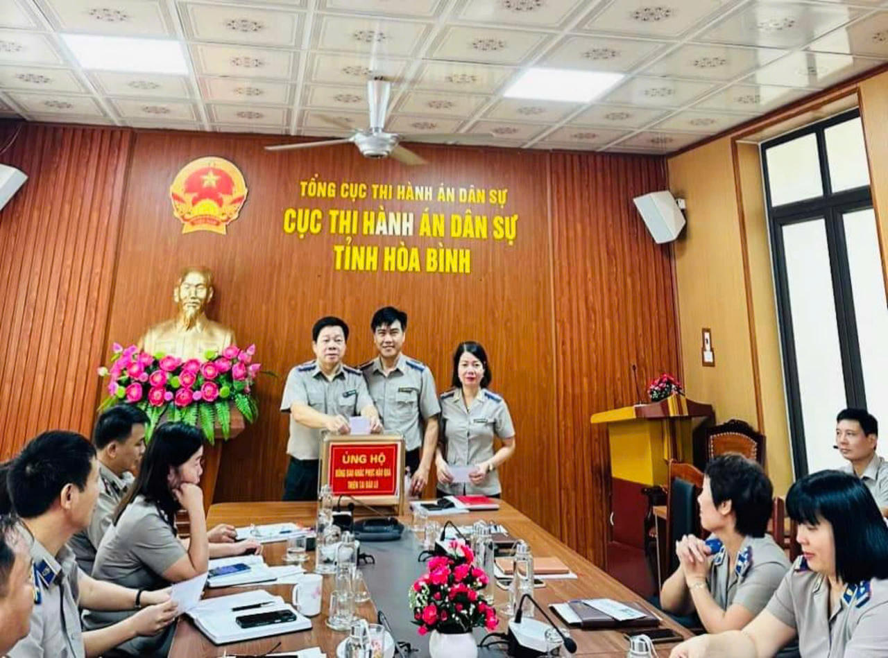 Các cơ quan Thi hành án dân sự khẩn trương khắc phục hậu quả sau cơn bão số 3