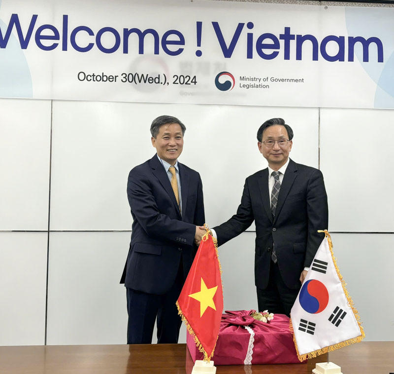 Thúc đẩy hơn nữa hợp tác với Bộ Lập pháp Chính phủ Hàn Quốc và Viện Nghiên cứu Lập pháp Hàn Quốc