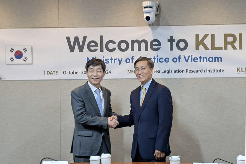 Thúc đẩy hơn nữa hợp tác với Bộ Lập pháp Chính phủ Hàn Quốc và Viện Nghiên cứu Lập pháp Hàn Quốc
