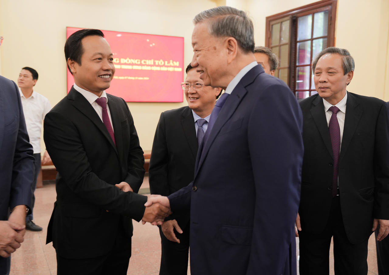 Tổng Bí thư Tô Lâm làm việc với Ban Cán sự Đảng Bộ Tư pháp