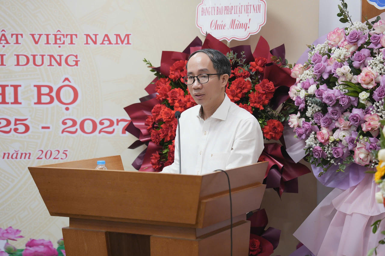 Chi bộ Khối Nội dung Đảng bộ Báo Pháp luật Việt Nam tổ chức thành công Đại hội nhiệm kỳ 2025 – 2027