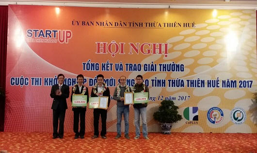 Trao giải cuộc thi “Khởi nghiệp đổi mới sáng tạo” tỉnh Thừa Thiên Huế năm 2017