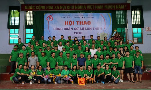 Sôi nổi Hội thao công đoàn cơ sở NHCSXH chi nhánh TT- Huế