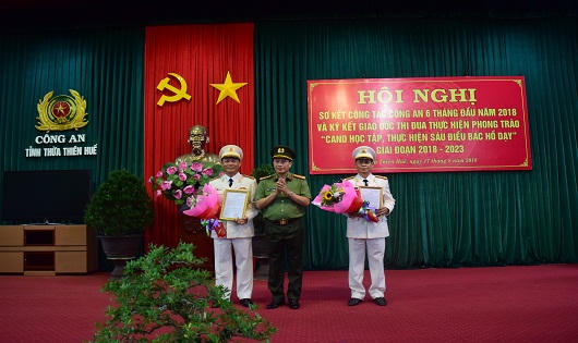 Công an tỉnh Thừa Thiên Huế có 2 Phó Giám đốc mới