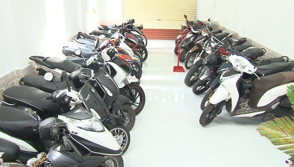 Phát hiện hơn 100 chiếc xe máy cầm cố sai quy định