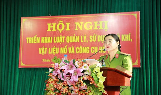 Triển khai Luật quản lý, sử dụng vũ khí, vật liệu nổ và công cụ hỗ trợ