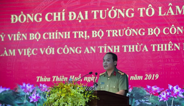 Bộ trưởng Bộ Công an làm việc tại tỉnh Thừa Thiên-Huế