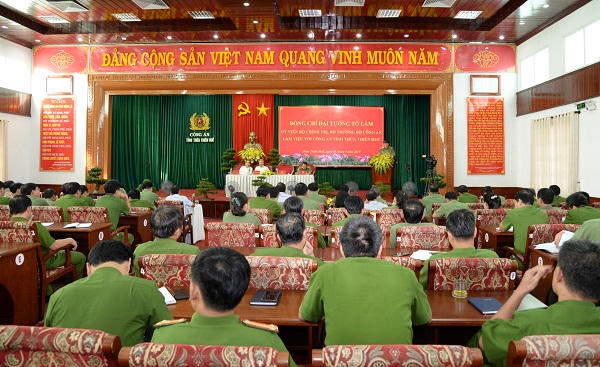 Bộ trưởng Bộ Công an làm việc tại tỉnh Thừa Thiên-Huế