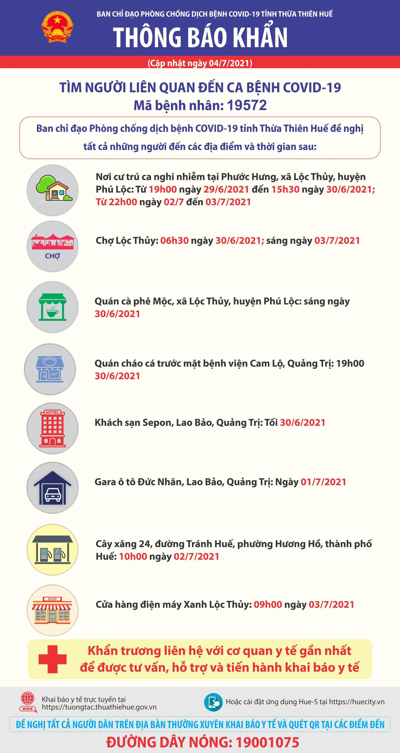 Thừa Thiên Huế ghi nhận 1 ca dương tính với SARS-CoV-2 sau 50 ngày không có ca bệnh mới