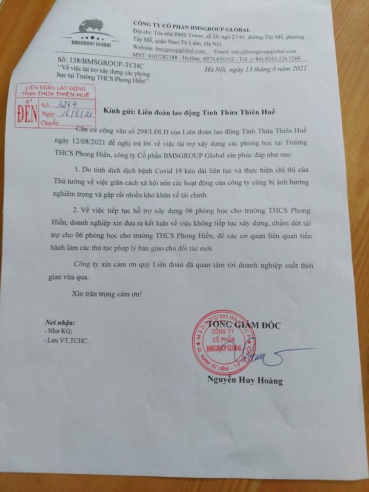 Phòng học xây dựng dang dở vì nhà tài trợ không chuyển tiền như đã hứa