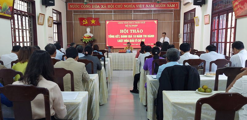 Thừa Thiên Huế: Tỉ lệ hòa giải thành công ở cơ sở đạt trên 80%