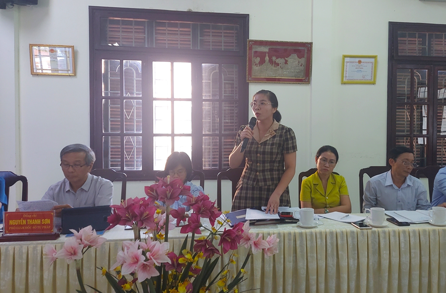 Thứ trưởng Bộ Tư pháp Mai Lương Khôi thăm và làm việc với Sở Tư pháp Thừa Thiên Huế