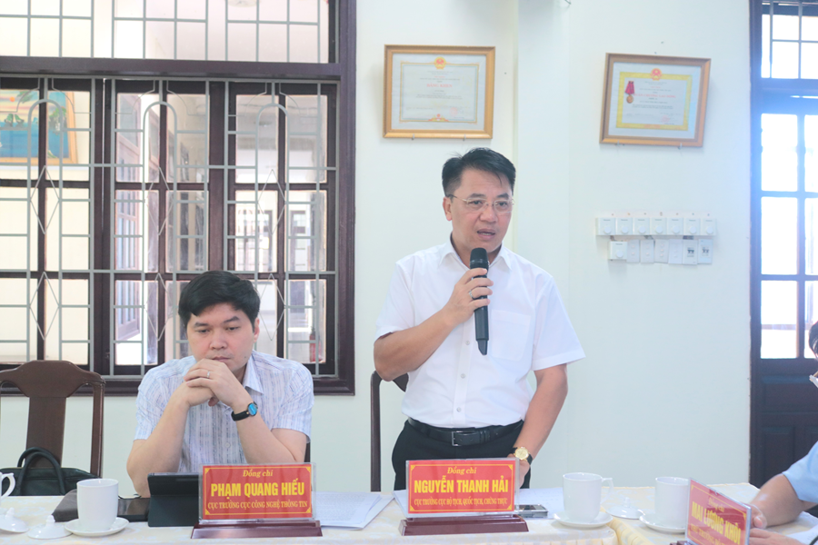 Thứ trưởng Bộ Tư pháp Mai Lương Khôi thăm và làm việc với Sở Tư pháp Thừa Thiên Huế