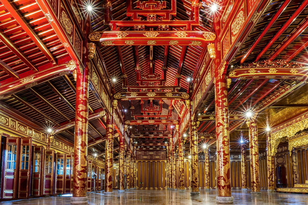 Điện Thái Hòa - nơi đăng quang của các vua triều Nguyễn sau khi trùng tu