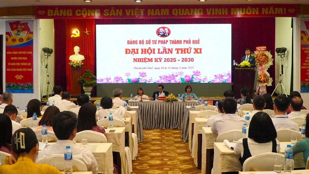 Đại hội Đảng bộ Sở Tư pháp TP Huế lần thứ XI, nhiệm kỳ 2025 - 2030