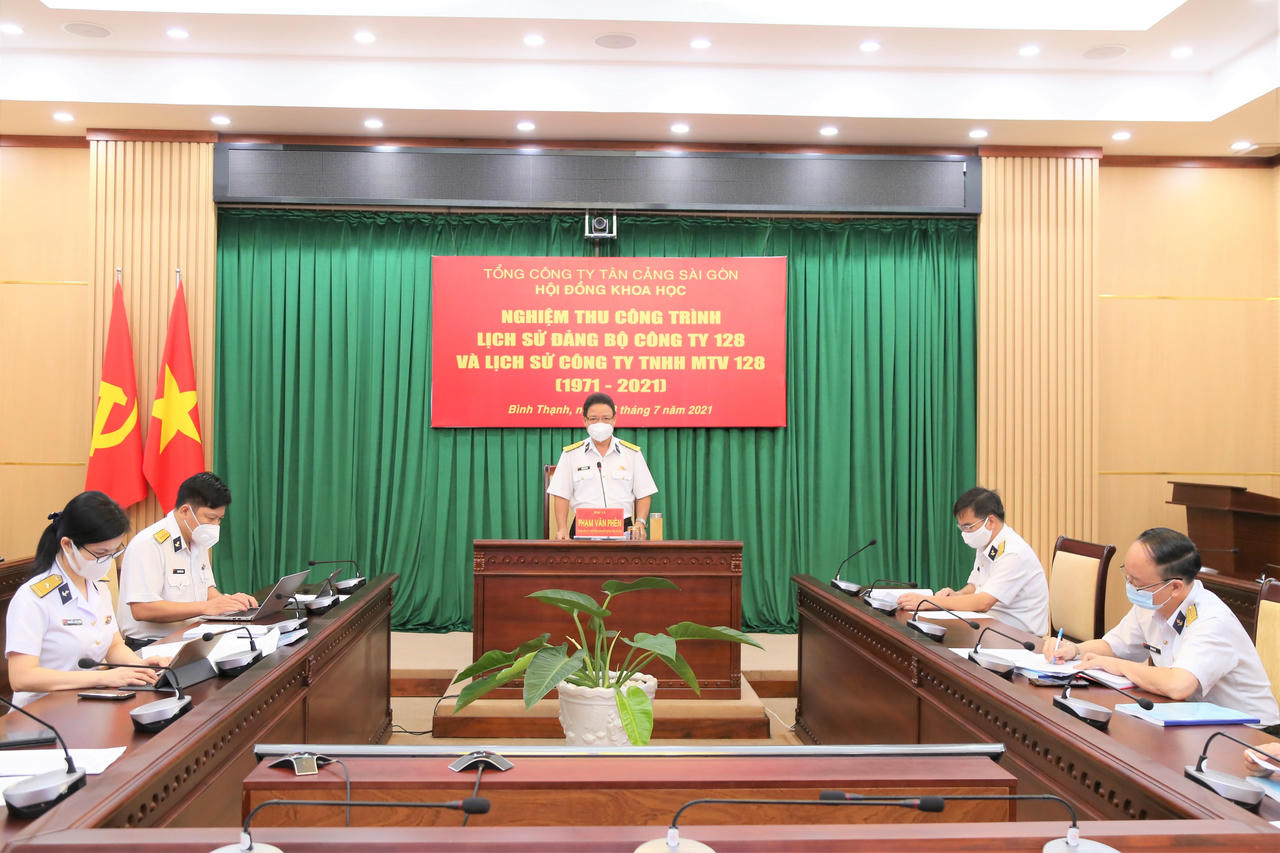 Nghiệm thu công trình sách Lịch sử Đảng bộ Công ty 128 và Lịch sử Công ty TNHH MTV 128