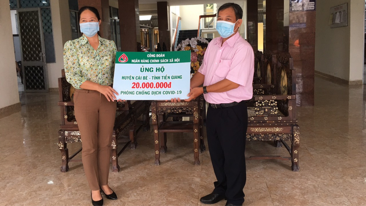 Ngân hàng Chính sách xã hội Tiền Giang hỗ trợ chống dịch COVID-19