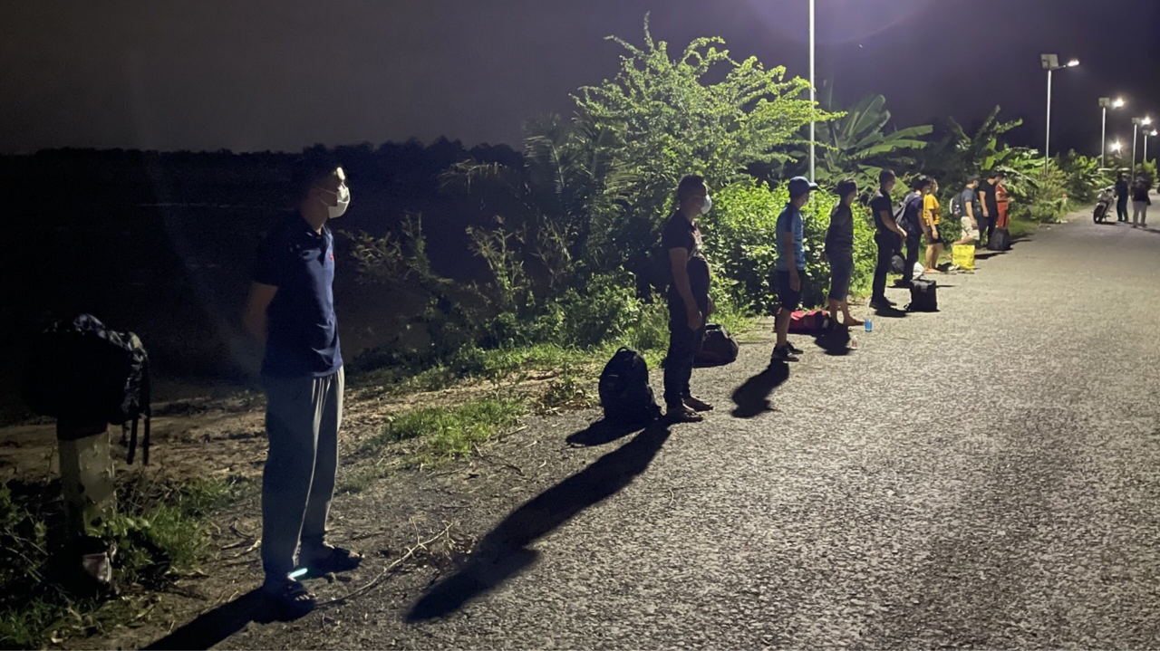 Bắt giữ 10 người nhập cảnh trái phép từ Campuchia vào Long An