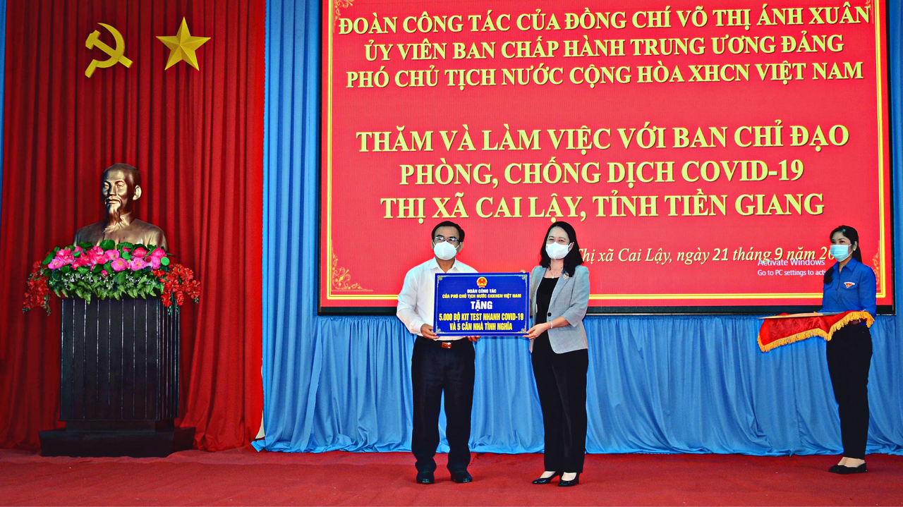 Phó Chủ tịch nước hoan nghênh tinh thần nỗ lực phòng, chống dịch của Tiền Giang