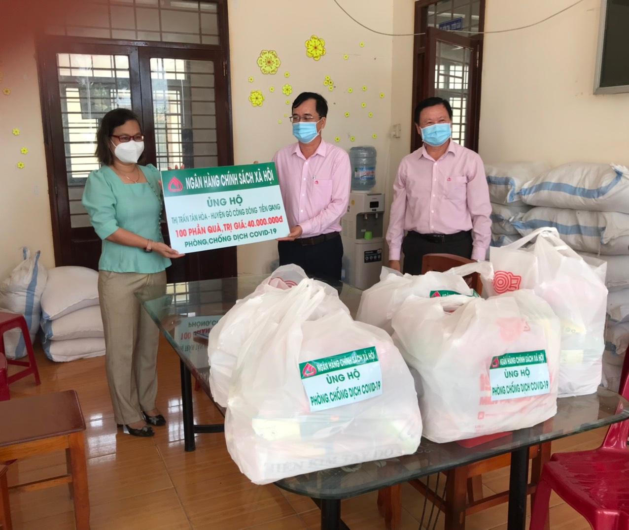 Ngân hàng Chính sách xã hội Tiền Giang chung tay phòng chống dịch COVID-19