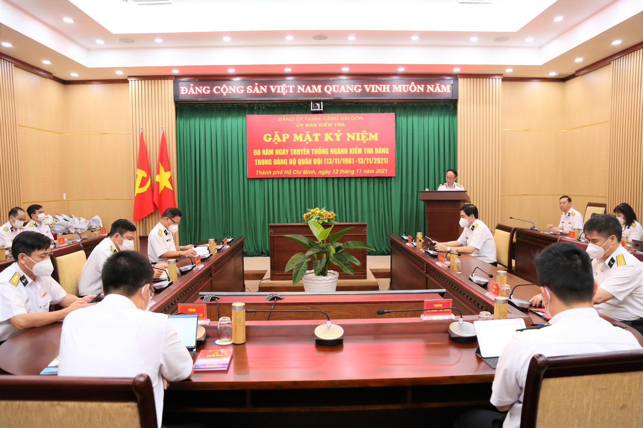 Đảng ủy Quân cảng Sài Gòn gặp mặt kỷ niệm 60 năm ngày truyền thống ngành Kiểm tra Đảng trong Đảng bộ Quân đội