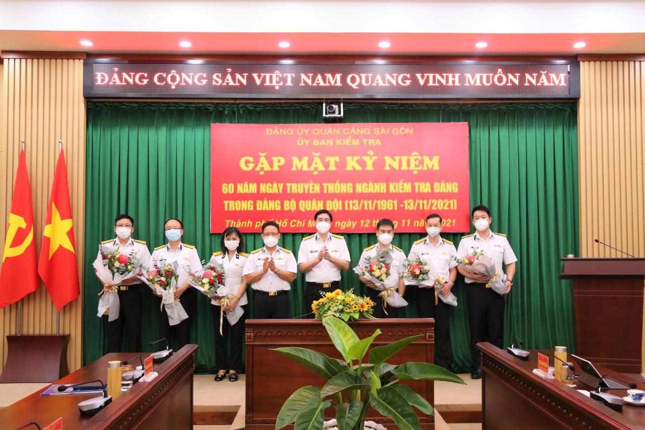 Đảng ủy Quân cảng Sài Gòn gặp mặt kỷ niệm 60 năm ngày truyền thống ngành Kiểm tra Đảng trong Đảng bộ Quân đội