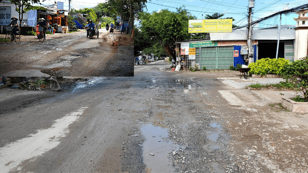 Nơm nớp đi trên những tuyến đường nông thôn mới ở Bến Tre