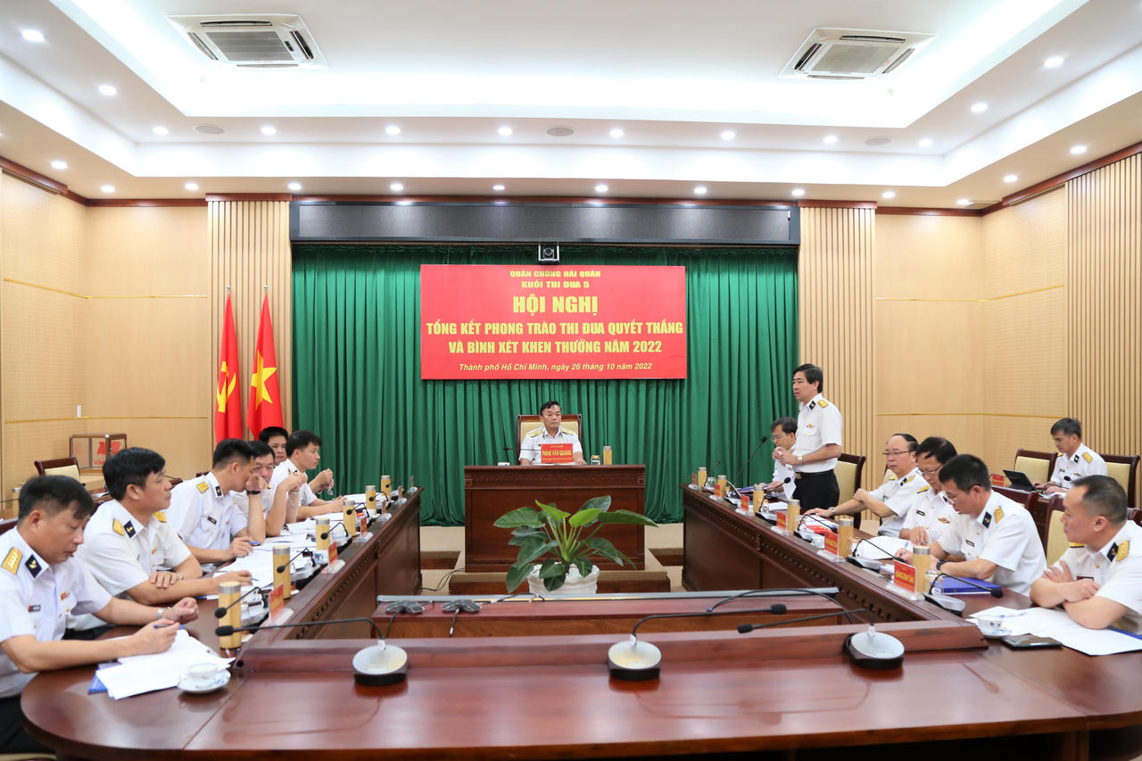 Khối thi đua 5 Quân chủng Hải quân tổng kết phong trào thi đua quyết thắng năm 2022