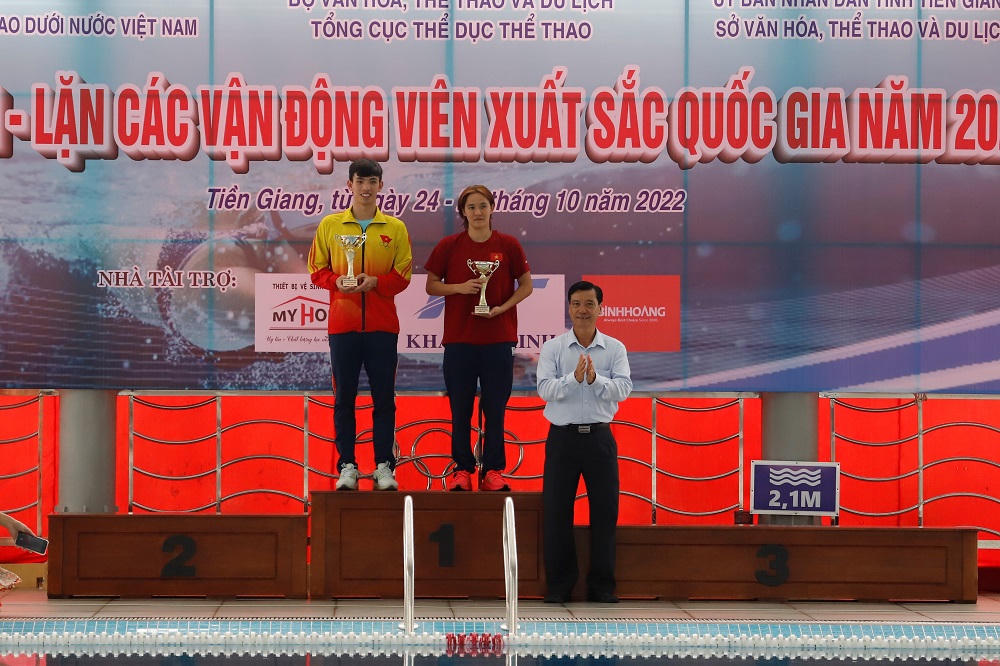 Tiền Giang tổng kết giải Bơi - Lặn các vận động viên xuất sắc quốc gia năm 2022