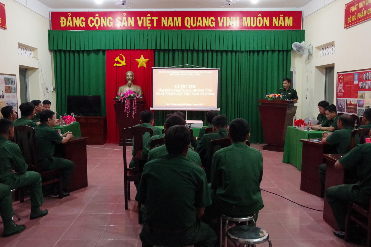 BĐBP Sóc Trăng tổ chức nhiều hoạt động hưởng ứng Ngày pháp luật Việt Nam