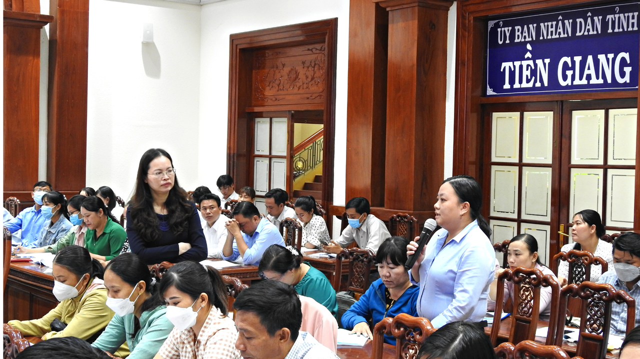 Bộ Tư pháp tập huấn hướng dẫn đánh giá, công nhận cấp xã, cấp huyện đạt chuẩn tiếp cận pháp luật tại Tiền Giang