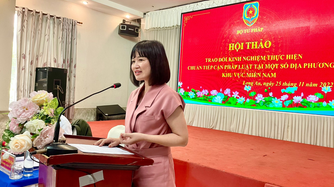 Khu vực miền Nam trao đổi kinh nghiệm thực hiện chuẩn tiếp cận pháp luật 