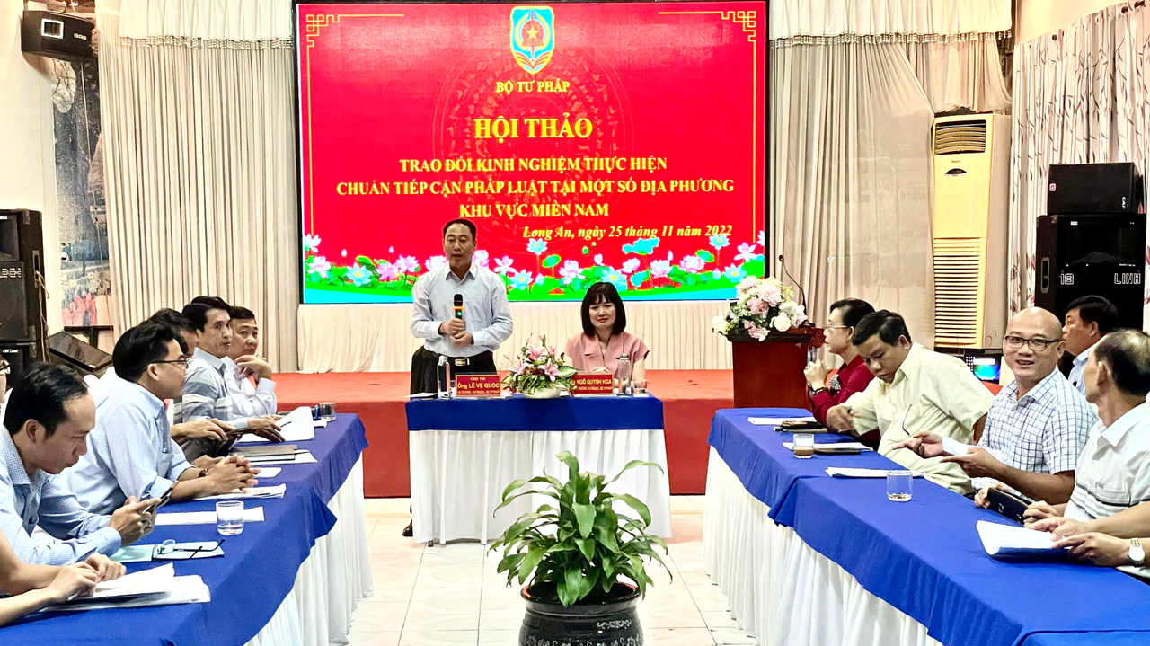 Khu vực miền Nam trao đổi kinh nghiệm thực hiện chuẩn tiếp cận pháp luật 