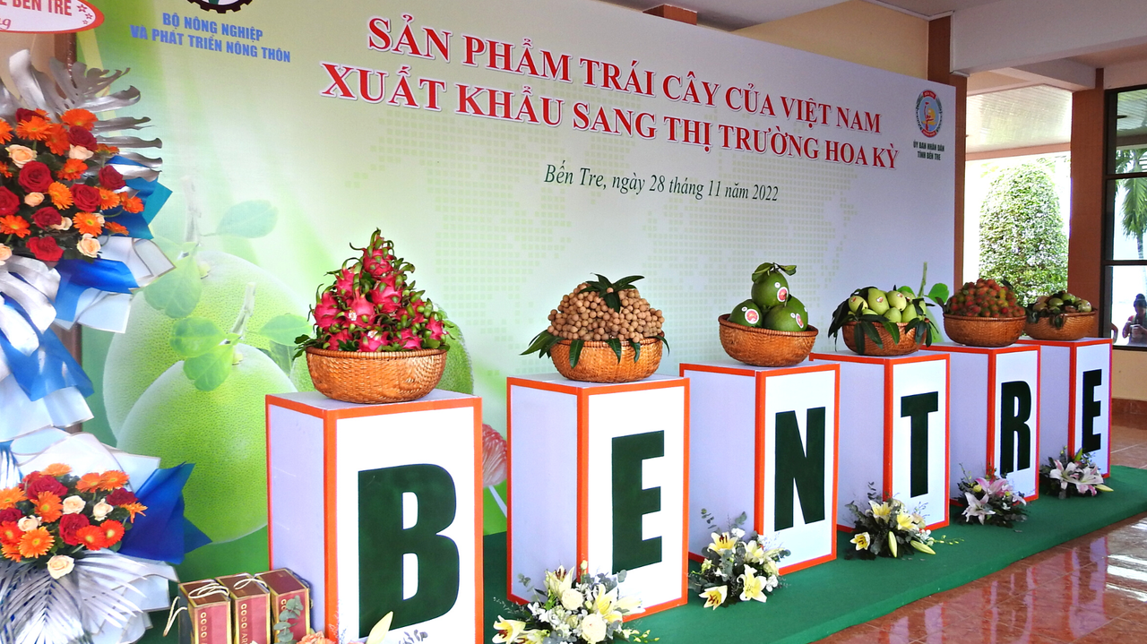 Bến Tre công bố xuất khẩu lô bưởi đầu tiên của Việt Nam sang Hoa Kỳ 