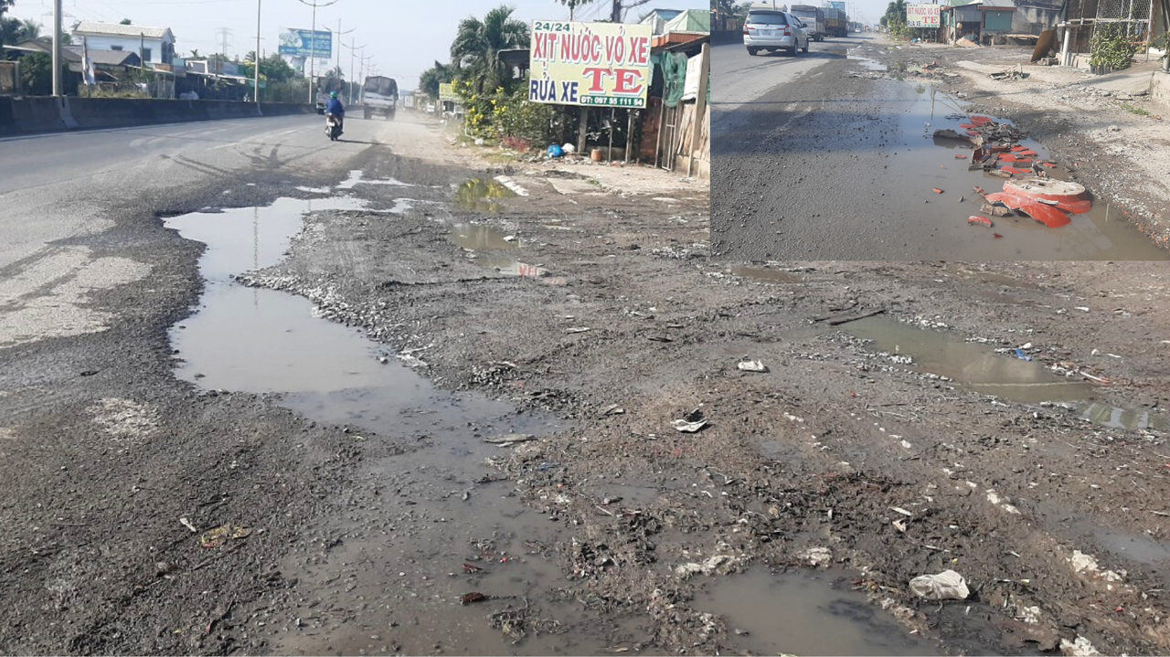 Yêu cầu khắc phục tình trạng gây mất an toàn giao thông trên đường dẫn vào cao tốc TP Hồ Chí Minh - Trung Lương