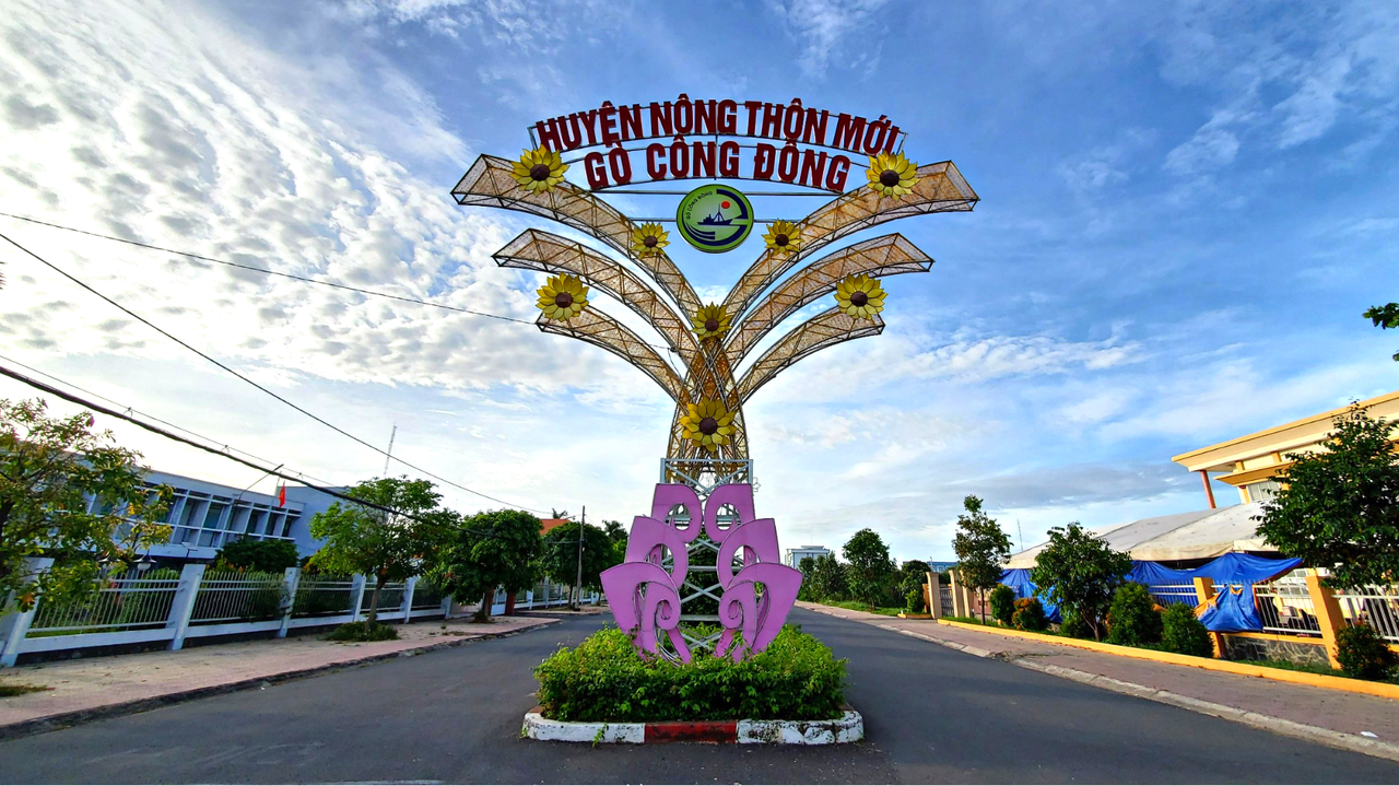 Gò Công Đông phấn đấu đạt chuẩn huyện nông thôn mới nâng cao năm 2025