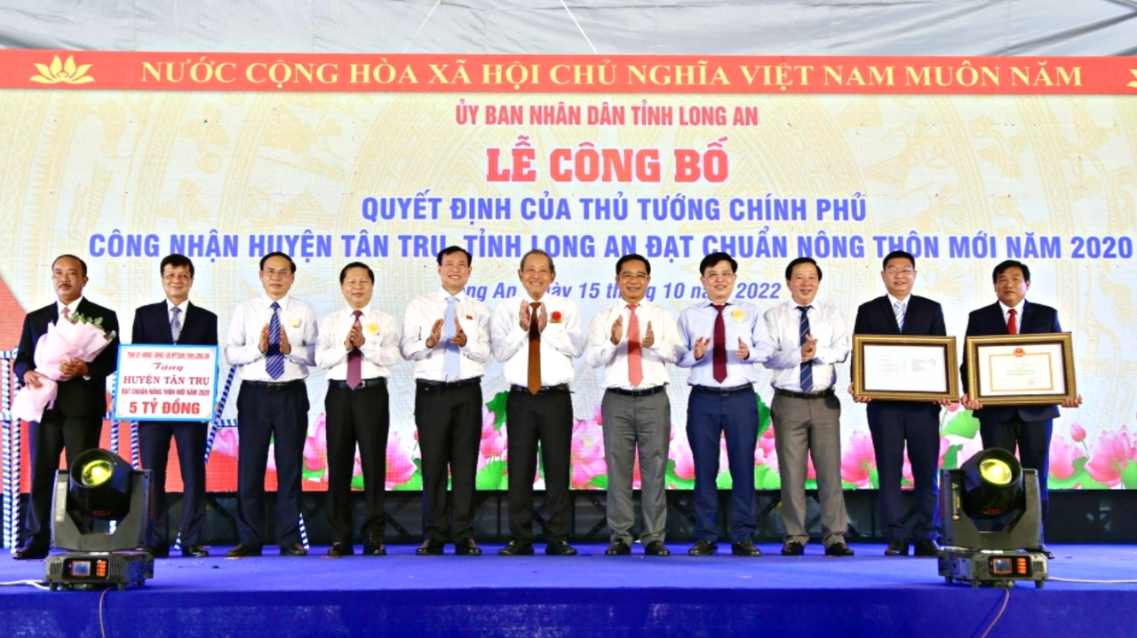 Diện mạo 'nông thôn mới' huyện Tân Trụ (Long An) ngày càng khởi sắc