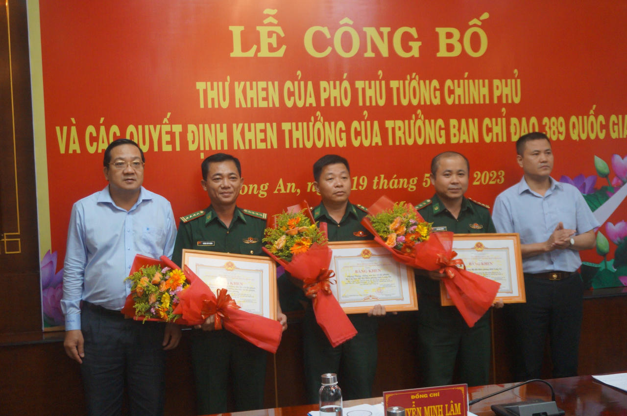 Phó Thủ tướng Chính phủ có Thư khen BĐBP tỉnh Long An về thành tích phòng chống buôn lậu