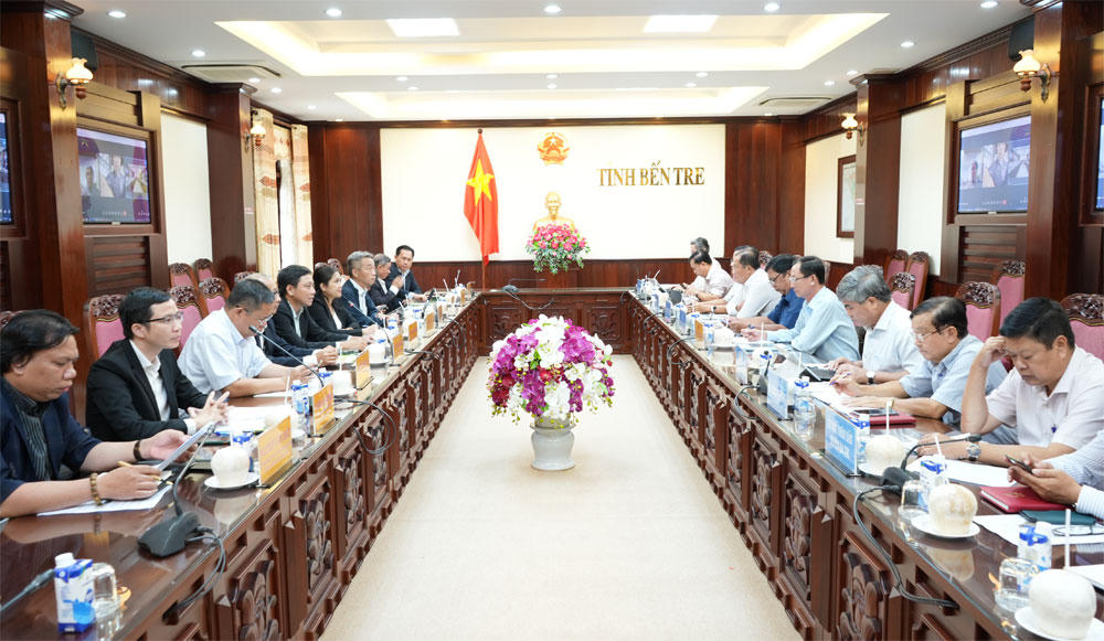 Bến Tre làm việc với nhà đầu tư về dự án Cụm công nghiệp An Hòa Tây